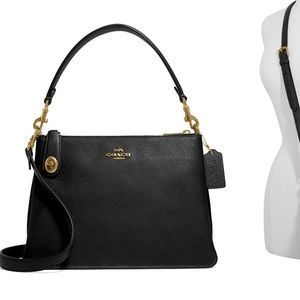 Coach pebble leather crossbody bag